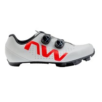 Zapatillas Northwave REBEL 3 Gris Claro-Rojo Fluo