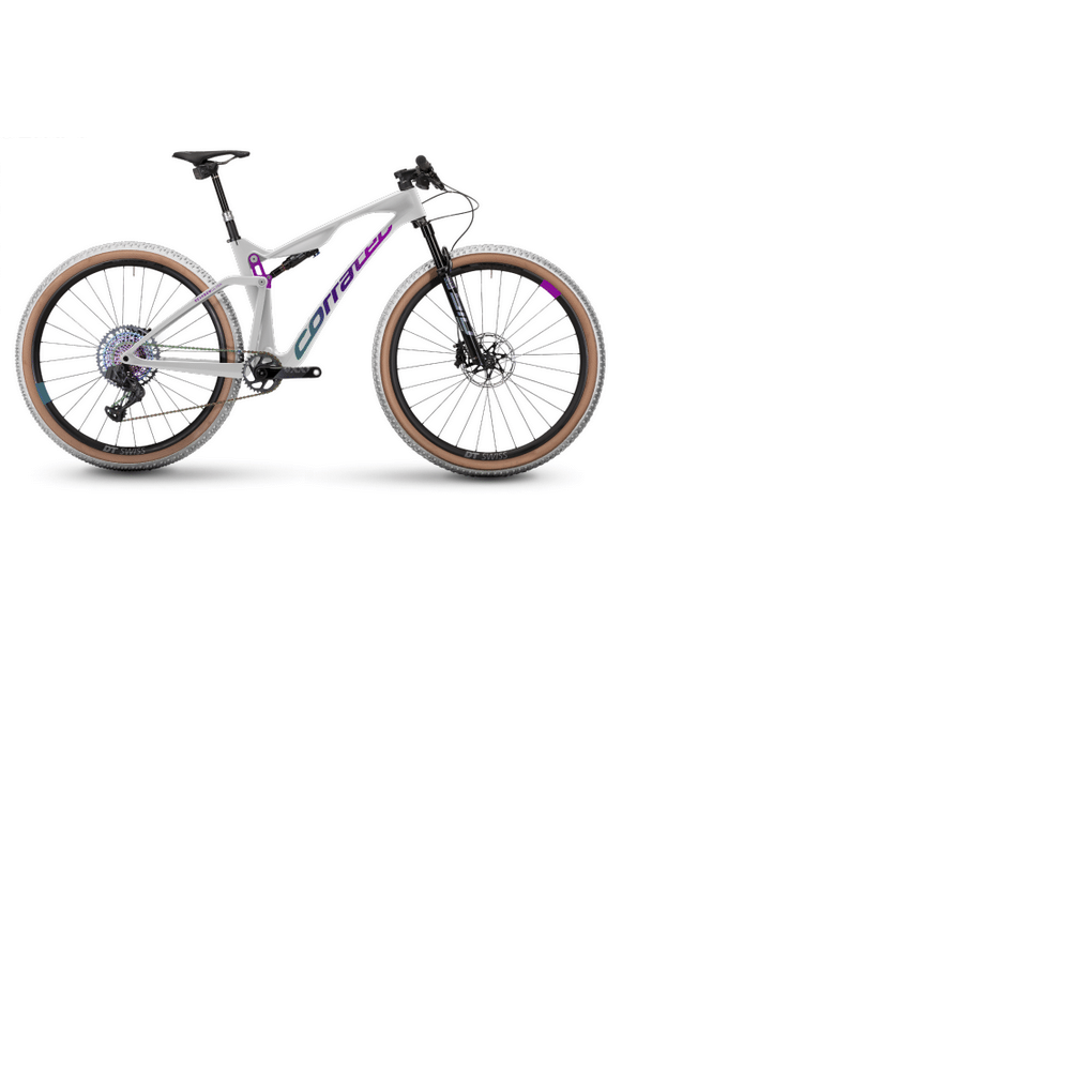 Bicicleta Corratec Revo BOW iLink SL Ultra Blanco-Prpura-Turquesa