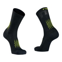 Calcetines Northwave Alto FAST WINTER Negro-Amarillo Fluo 2023-24