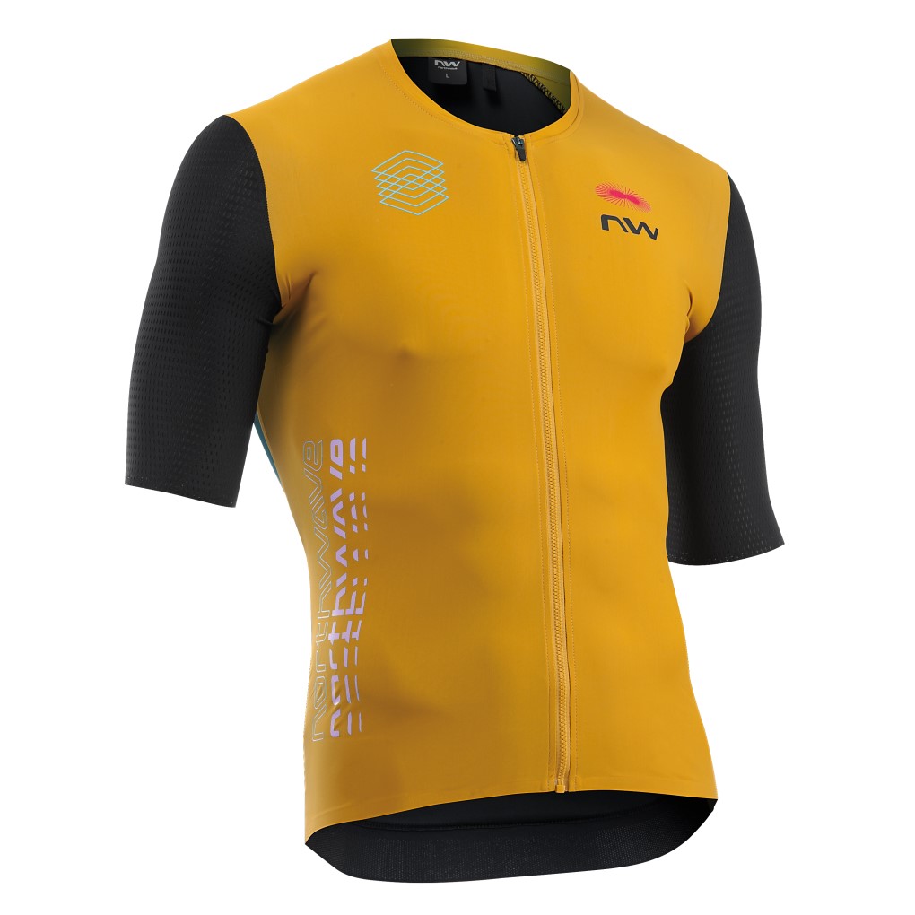 Maillot Northwave manga corta EXTREME EVO Ocre-Negro