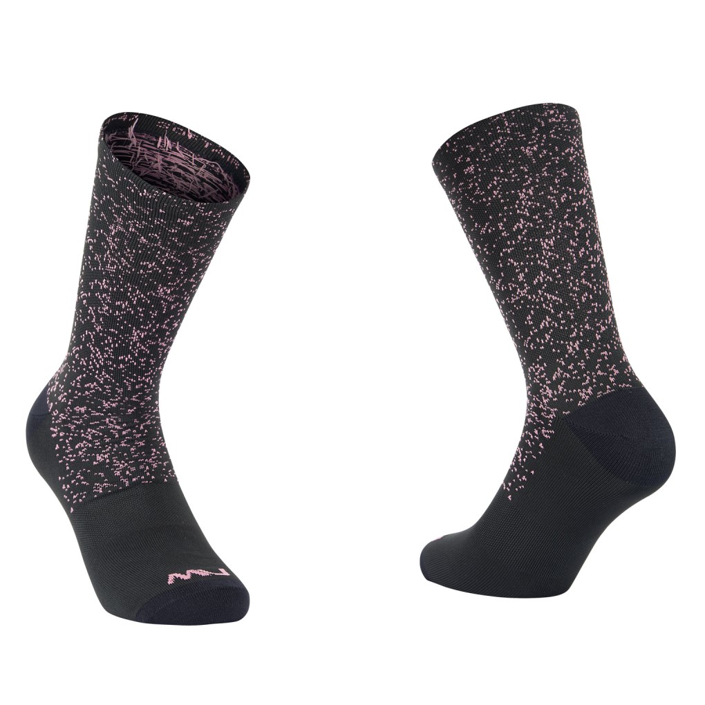 Calcet�n Northwave STARDUST Negro-Malva
