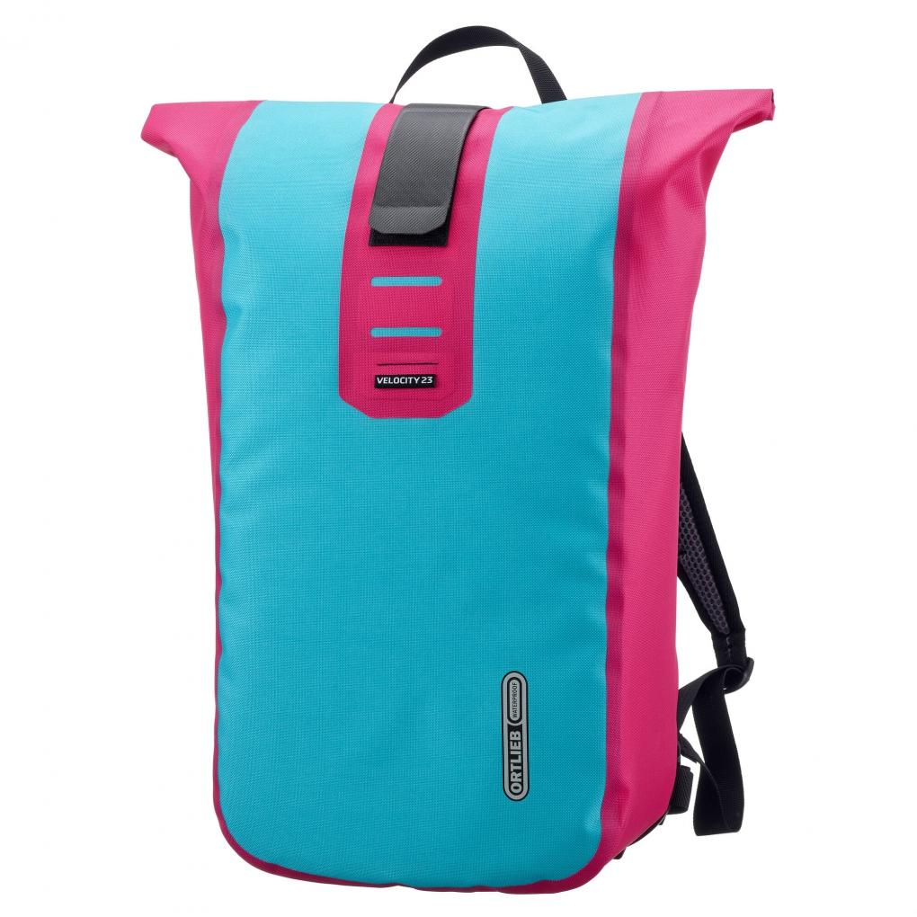 Mochila Urban Ortlieb VELOCITY LITE Cyber Mochila 23l. Azul-Rosa Fluo