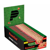 BARRES POWERBAR NATURAL ENERGY FRAMBOISE CROUSTILLANT 18 UNIT�S