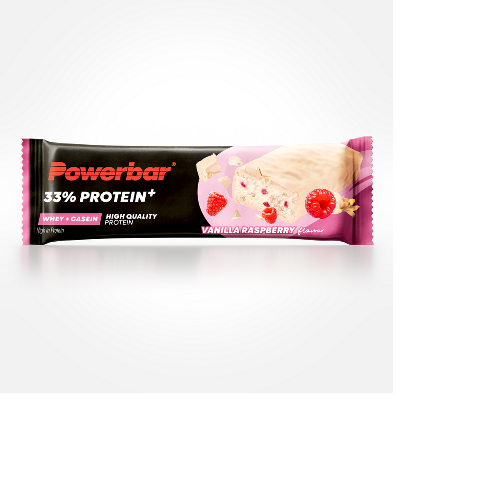 BarresPowerBar ProteinPlus 33% vanille framboise 10 Units