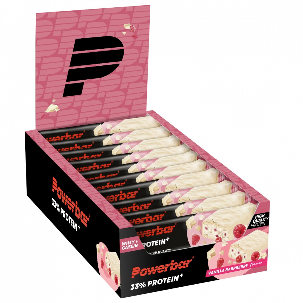 BarritaPowerBar ProteinPlus 33% Vainilla Frambuesa 10 unidades