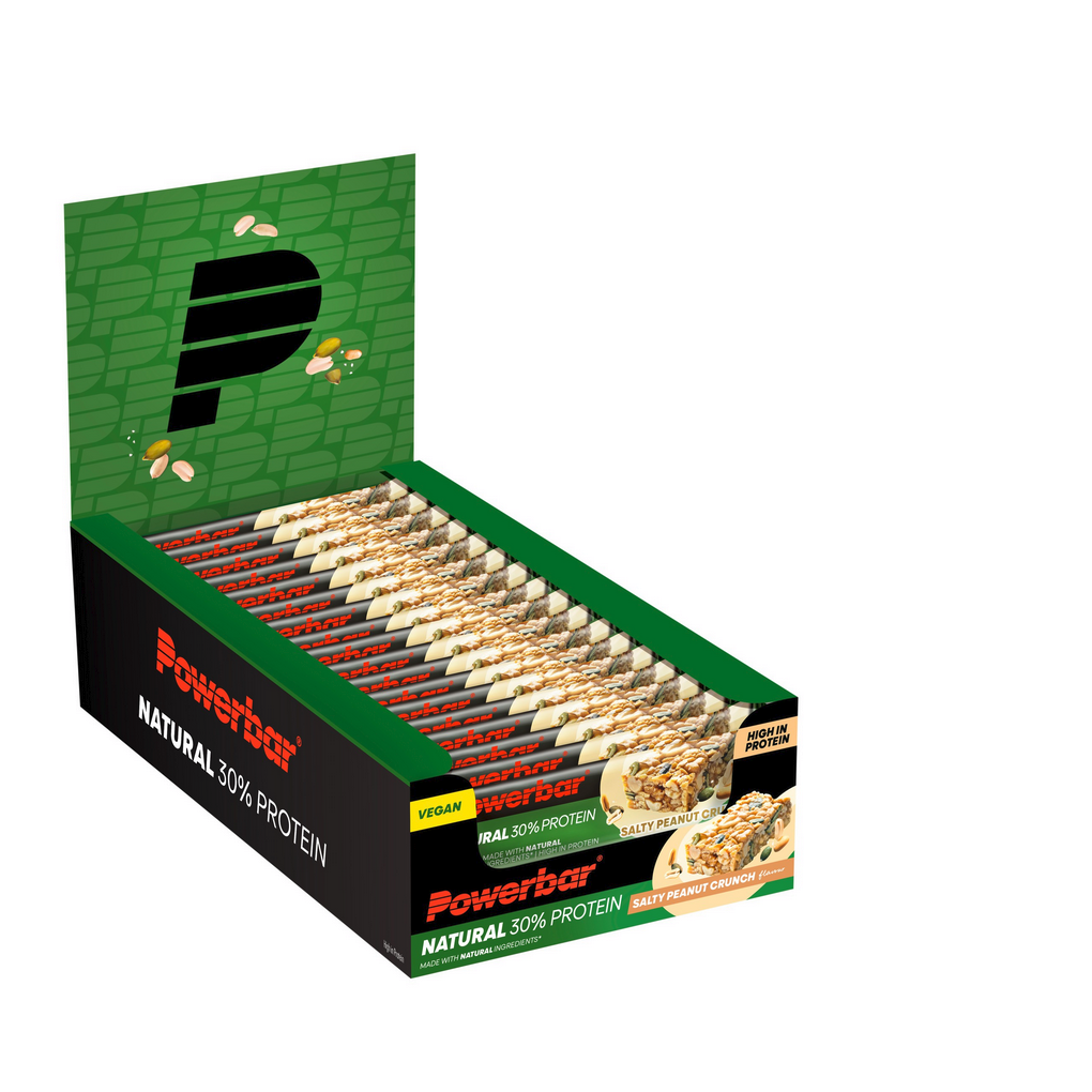 Barrita PowerBar Natural Protein 30% Cacahuete Crunch  18 unidades