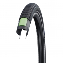 CUBIERTA SCHWALBE BIG BEN PLUS DOBLE DEFENDA, PERF, GREENGUARD, 26X2.15 NEGRO REFLECTANTE