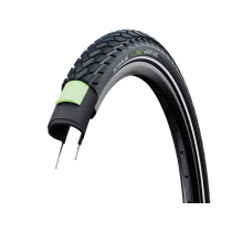 CUBIERTA SCHWALBE MARATHON PERFORMANCE GREENGUARD TWINSKIN 28X1.65 REFLECTANTE